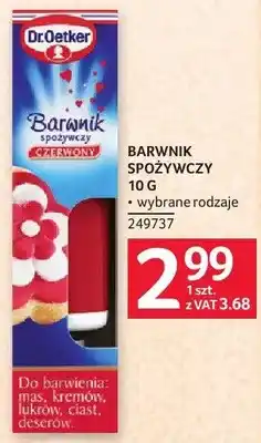 Selgros Barwnik spożywczy Dr. Oetker 10g wybrane rodzaje oferta