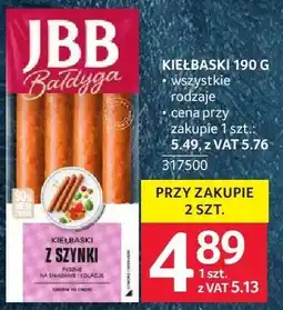 Selgros Kiełbaski wyborne rodzaje przy zakupie 2 szt oferta