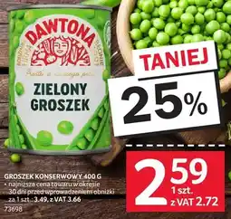 Selgros Groszek konserwowy Dawtona zielony oferta