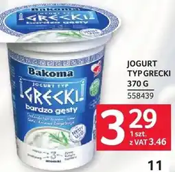 Selgros Jogurt typ grecki Bakoma oferta