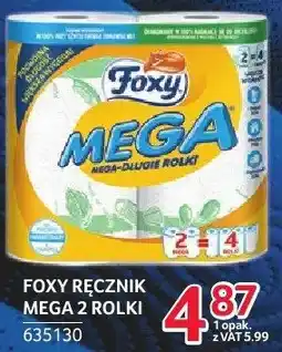 Selgros Ręcznik papierowy Foxy Mega 2 rolki oferta