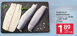 Selgros Śledź płat marynowany oferta