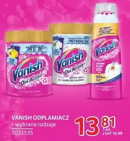 Selgros Odplamiacze Vanish wybrane rodzaje oferta