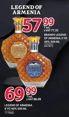 Selgros Brandy Legend of Armenia 8 YO 40% oferta