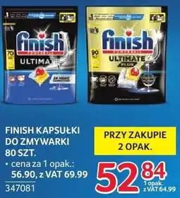 Selgros Kapsułki do zmywarki Finish 80 szt oferta
