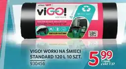 Selgros Worki na śmieci Vigo! Standard 120L 10 szt oferta