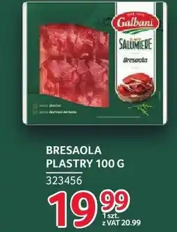 Selgros Bresaola Galbani plastry oferta