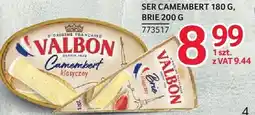 Selgros Ser Camembert Valbon 180g, Brie 200g oferta