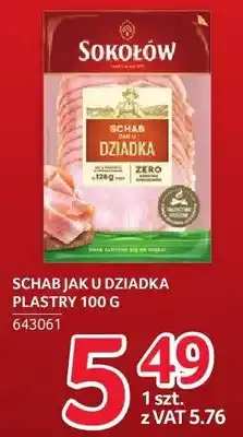 Selgros Schab jak u dziadka Sokołów plastry oferta