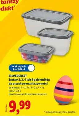 Lidl Zestaw pojemników do przechowywania żywności oferta