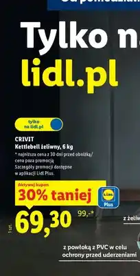 Lidl Kettlebell żeliwny oferta