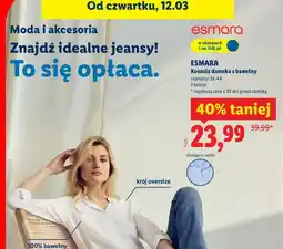 Lidl Koszula damska z bawełny oferta