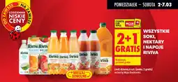 Biedronka Soki, nektary i napoje rivia oferta
