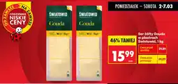 Biedronka Ser żółty Gouda w plastrach Światowid, 1 kg oferta