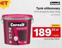 3W Ceresit Tynk silikonowy CT74 oferta