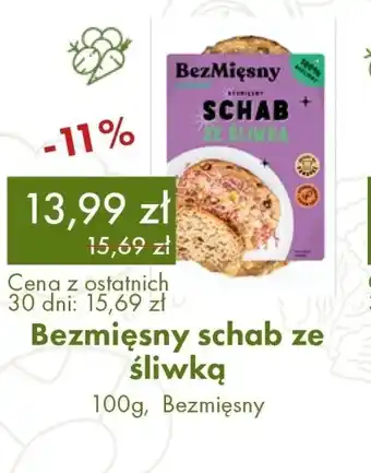 Bezmięsny schab ze śliwką