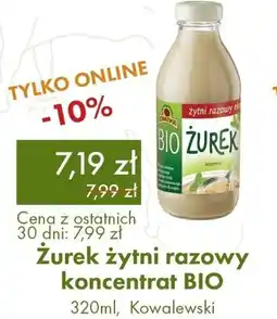 Organic Farma Zdrowia Zurek żytni razowy koncentrat BIO oferta