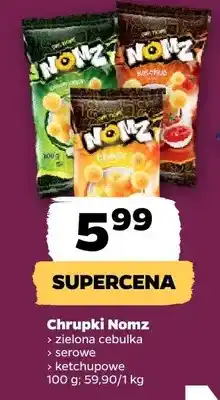 Netto Chrupki nomz (różne rodzaje) zielona cebulka, serowe, ketchupowe oferta