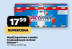 Netto Napój jogurtowy o smaku truskawkowym Actimel Danone oferta