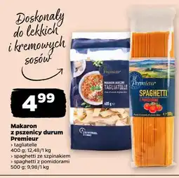 Netto Makaron z pszenicy durum Premieur spaghetti z pomidorami oferta