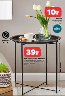 Netto Metalowy stolik kawowy oferta