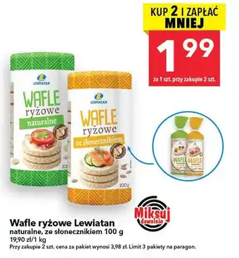 Wafle ryżowe ze słonecznikiem