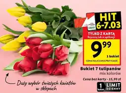 Intermarche Bukiet 7 tulipanów mix kolorów oferta