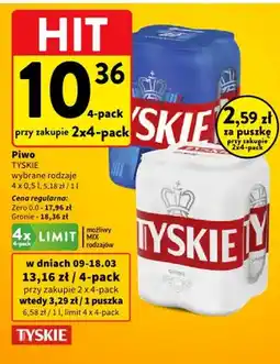 Intermarche Piwo wybrane rodzaje 4-pack oferta