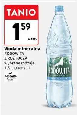 Intermarche Woda mineralna z roztocza oferta