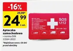 Intermarche Apteczka samochodowa norma DIN 13164-2022 oferta