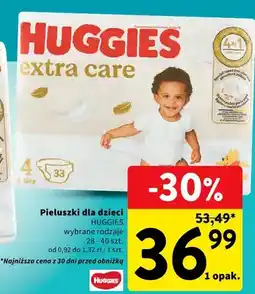 Intermarche Pieluszy dla dzieci Extra Care wybrane rodzaje 28-40 szt oferta
