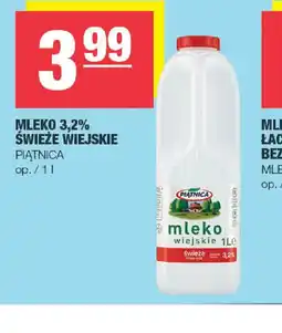 EuroSPAR Mleko 3,2% świeże wiejskie Piątnica oferta