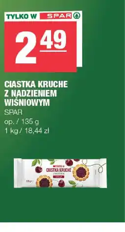 EuroSPAR Ciastka kruche z nadzieniem wiśniowym Spar oferta