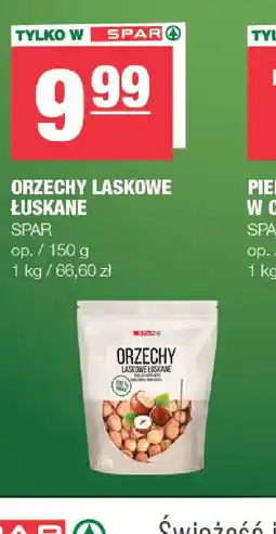 EuroSPAR Orzechy laskowe łuskane Spar oferta