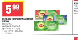 EuroSPAR Herbata ekspresowa zielona Lipton oferta