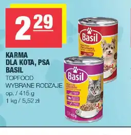 EuroSPAR Karma dla kota, psa Basil oferta