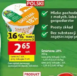 Auchan Smietana 18% oferta
