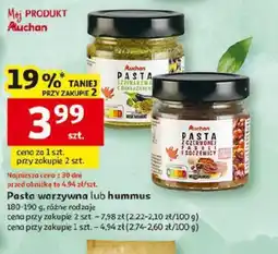Auchan Pasta warzywna lub hummus Auchan oferta