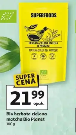 Auchan Bio herbata zielona matcha Bio Planet oferta