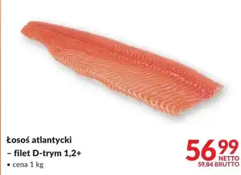 Łosoś atlantycki - filet D-trym 1,2+