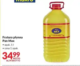 Makro Olej frytura płynna Pan Max oferta