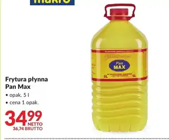 Olej frytura płynna Pan Max