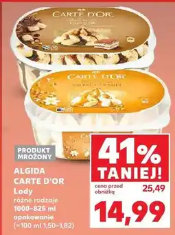 Kaufland Lody różne rodzaje 1000-825 ml opakowanie oferta