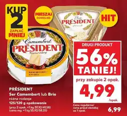 Kaufland Ser Camembert lub Brie różne rodzaje 125/120 g opakowanie oferta