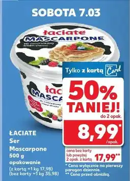 Kaufland Ser mascarpone opakowanie oferta