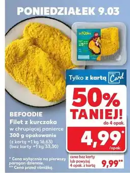 Kaufland Filet z kurczaka w chrupiacej panierce opakowanie oferta