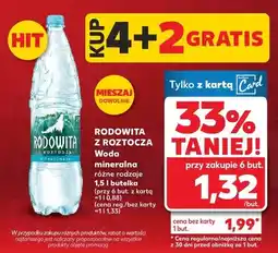 Kaufland Woda mineralna różne rodzaje oferta