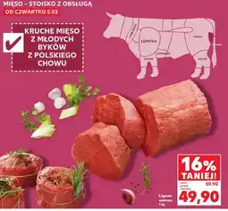 Kaufland Mięso kruche z młodych byków z polskiego chowu ligawa wołowa oferta