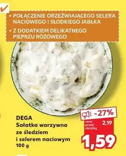 Kaufland Sałatka warzywna ze śledziem i selerem naciowym oferta