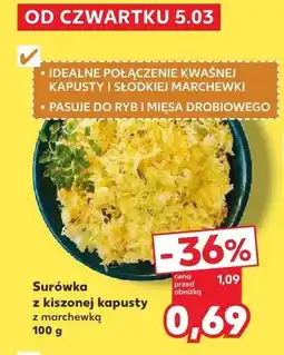 Kaufland Surówka z kiszonej kapusty z marchewką oferta